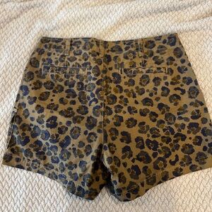 J Crew shorts, animal print with pockets